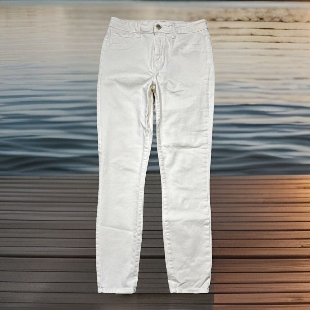 L'Agence Margot High Rise Skinny Jeans 28 (27x25.5) Cream Crop Ankle Womens NEW
